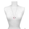 thumbnail image 3 of Delight Jewelry Silvertone Elephant with Baby - Hot Pink Heart Nurse Strong Zoe Necklace, 3 of 4