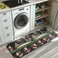 thumbnail image 3 of Black Christmas Santa Pattern Kitchen Rug Mat,Kitchen Runner Rugs Non Skid Washable,Decorative Kitchen Floor Mats for Kitchen,Sink,Laundry,17"x47.2", 3 of 7
