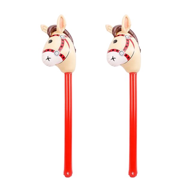 Wweixi 2piece Game Prop Inflatable Stick With Edge Sealing Technology Painless To Seal Up Air Plug. Red