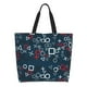 thumbnail image 1 of Fotbe Navy Blue Geometric Bolsa Tote Estética de Lona con Estampado para Mujer - Bolsa Reutilizable de Hombro Casual para Vacaciones, Compras, Trabajo y Gimnasio, 1 of 8