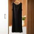 thumbnail image 2 of Women's Built In Bra Nightwear Plus Size Full Slip Dresses Nightgown Sleeveless Soft Lounge Sleepwear Nightgowns, 2 of 5