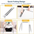 thumbnail image 3 of ANLEBUY Portable Garment Rack, Folding Clothes Rack, Collapsible Clothing Rack for Dance, Travel, Camping, Laundry, Indoor, Outdo, 3 of 9