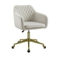 thumbnail image 1 of Weston Quilted Office Chair, Off-White, 1 of 9