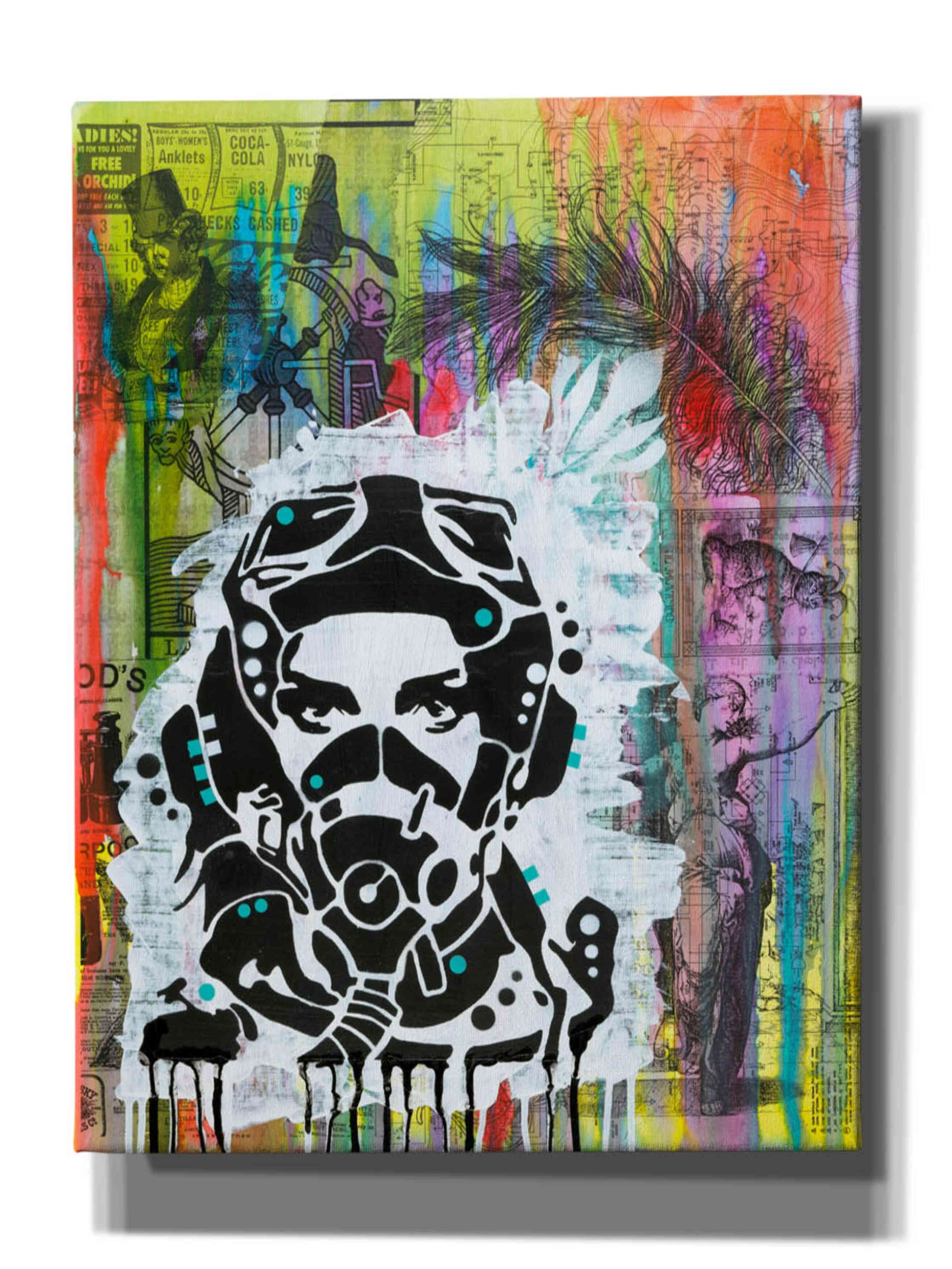 Epic Graffiti 'Do A Barrel Roll' by Dean Russo, Canvas Wall Art, 12x16 