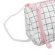 thumbnail image 1 of Canvas Pencil Case Dual Layer Large Capacity Pencil Bag Lovely Portable Pencil Pouch for Students Black and White Check, 1 of 3