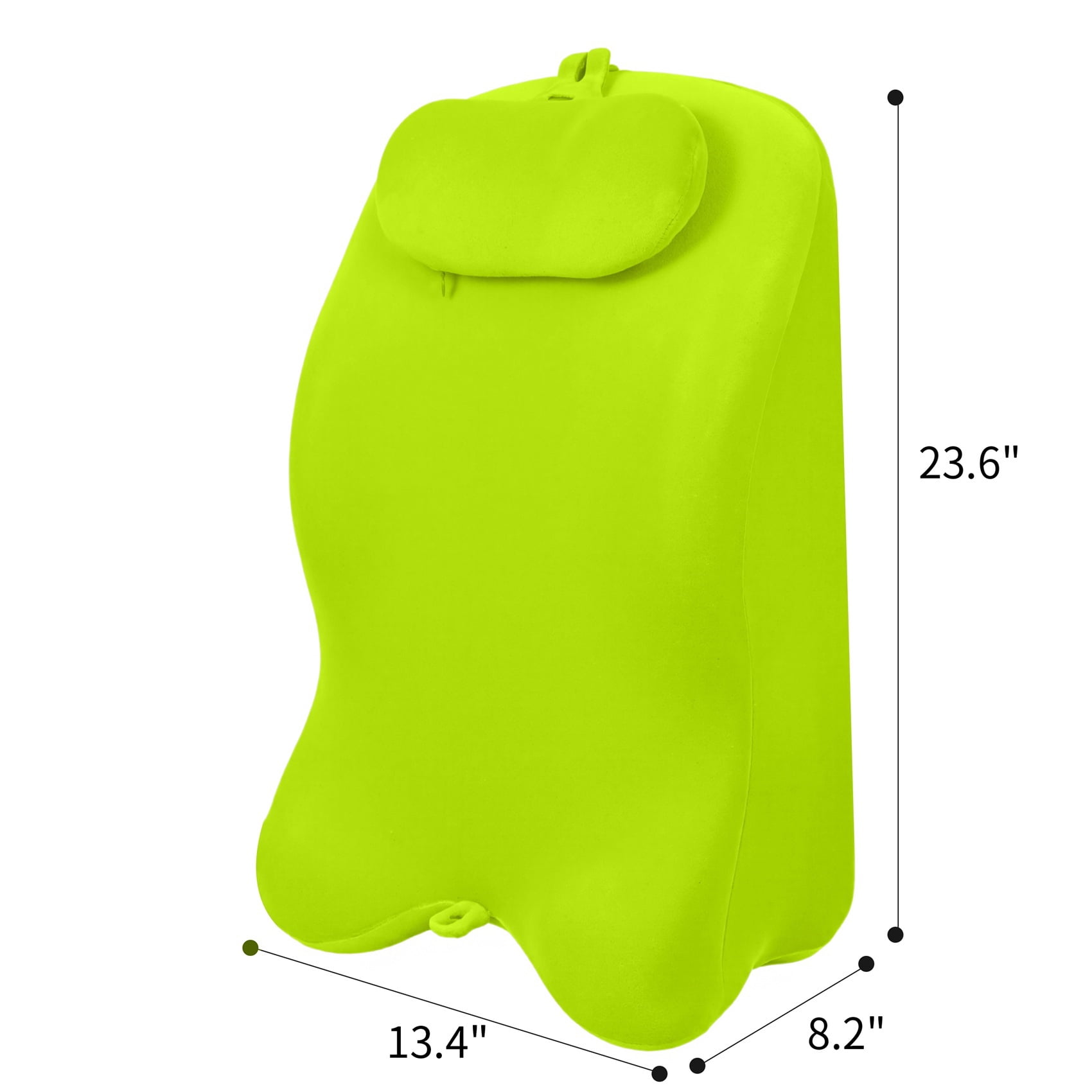 Alvantor Bed Wedge Pillow with Memory Foam Ergonomic Spinal Posture Support for Sleeping and Acid Reflux, Heartburn Green