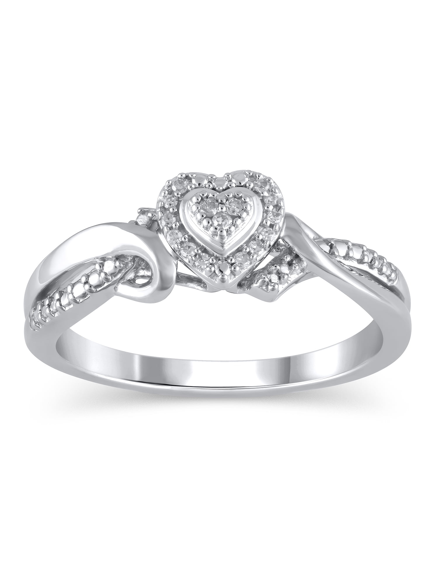 Silver ~.5ct.Cushion cut C.Z.~Engagement/Promise Ring ~Sz 5/5.5/6/7/8/9/9.25/10 