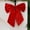 Vermilion_2pcs_17cm, variant on Velvet Bow Christmas Decor - 17/19cm Large Plush Bow for Tree Topper, Window Display & Holiday Decoration (1/2-Piece)