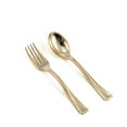 thumbnail image 6 of Balsa Circle 24 Pieces 4" Gold Disposable Plastic Forks Party Catering Tableware, 6 of 8