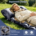 thumbnail image 3 of Sleeping Pad for Camping, Ultralight Self Inflatable Sleeping Pad with Built-in Pump & Pillow, Compact Inflatable Portable Air Mattress for Tent, Backpacking, Hiking, Car Traveling, Beach, Blue, 3 of 7