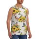 thumbnail image 2 of Balery Bird Sunflowers Camisetas sin mangas para hombre, absorbe la humedad y protege contra el mal olor.-Large, 2 of 7