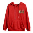 thumbnail image 5 of MHFRRA Sudadera con Capucha y Estampado Gráfico, Informal, Suave y Cómoda, para Uso Diario Rojo, 5 of 5