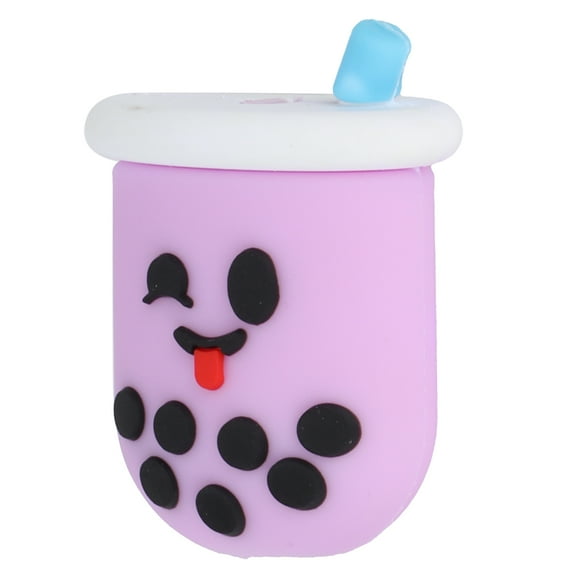 Économiseur de câble, protecteur de ligne de données mignonne décorative portable pour câble USB pour charger le câble clair violet, gris