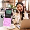 thumbnail image 4 of MP3 Player, Music Player with 16GB Micro SD Card, Build-in Speaker/Photo/Video Play/Voice Recorder/FM Radio/E-Book Reader, Supports up to 128GB, Pink, 4 of 7