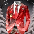 thumbnail image 5 of Christmas Suit for Men 2 Piece Funny One Button Formal Xmas Jacket Blazer And Pant Outfit Slim Fit Winter Festive Party Men's Suits, 5 of 6