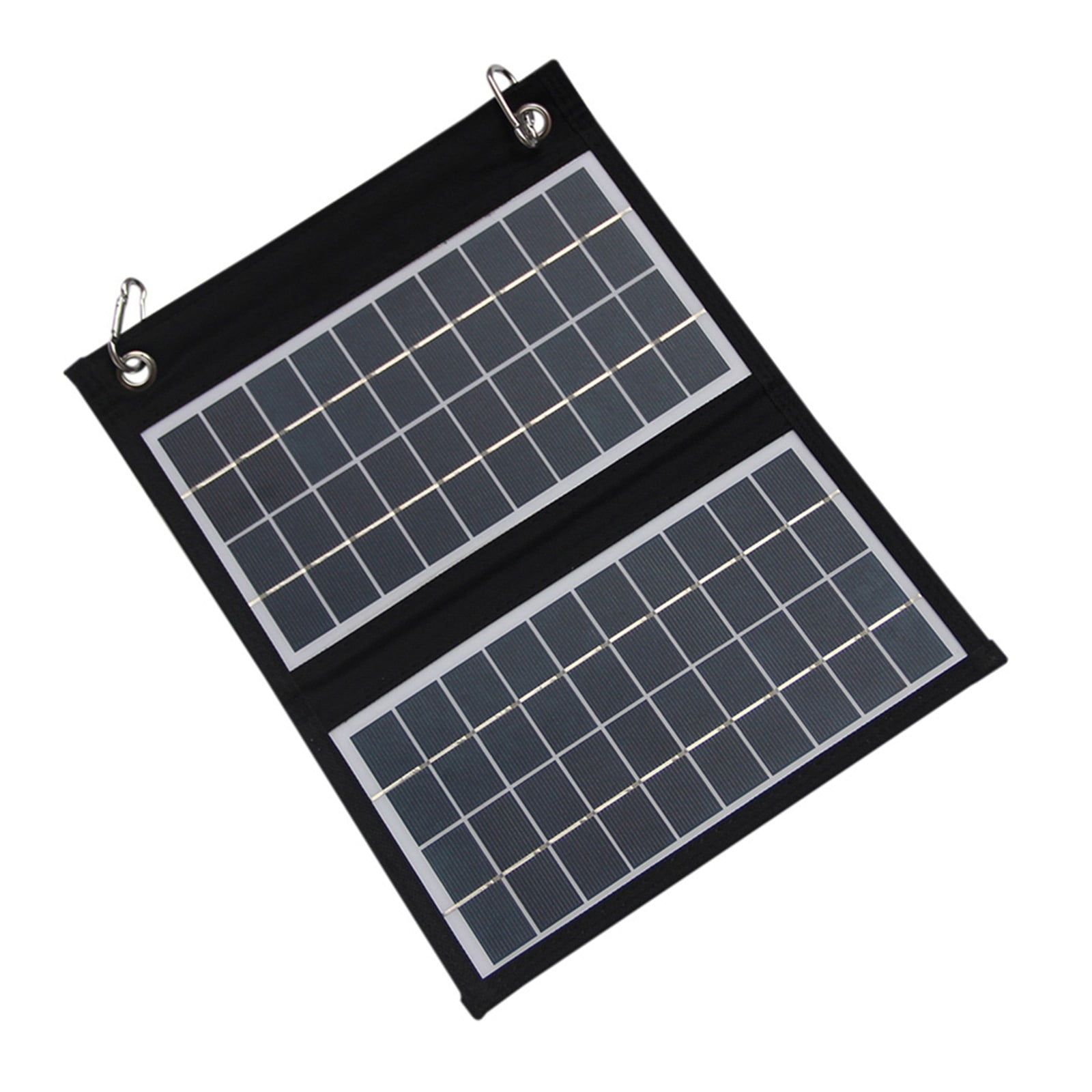 Foldable Solar Panel for Camping with Dual Usb Charger and Waterproof Design 2 Fold