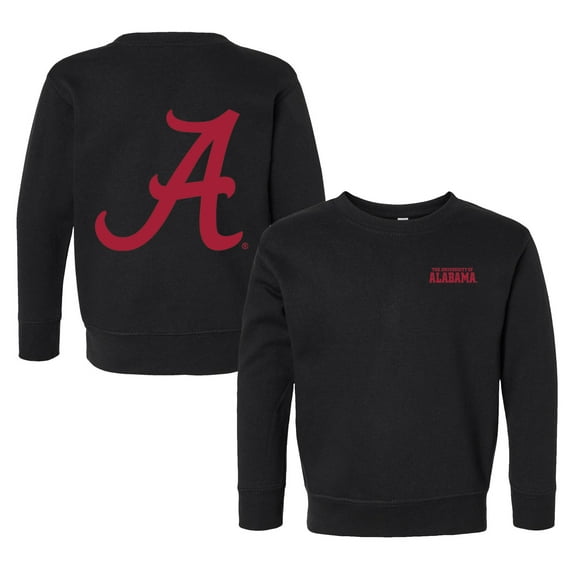 Toddler Chad & Jake Black Alabama Crimson Tide Logo Pullover Sweatshirt