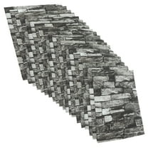 KALLORY 20Pcs Rectangular Xpe Foaming Wall Tiles 15.52X13.52In Adhesive Design for Living Rooms Entryways