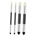 thumbnail image 3 of GUOOL 4 Pieces Artist Blending Sponge Pens Tools for Highlighting Smear Correcting Silver, 3 of 9