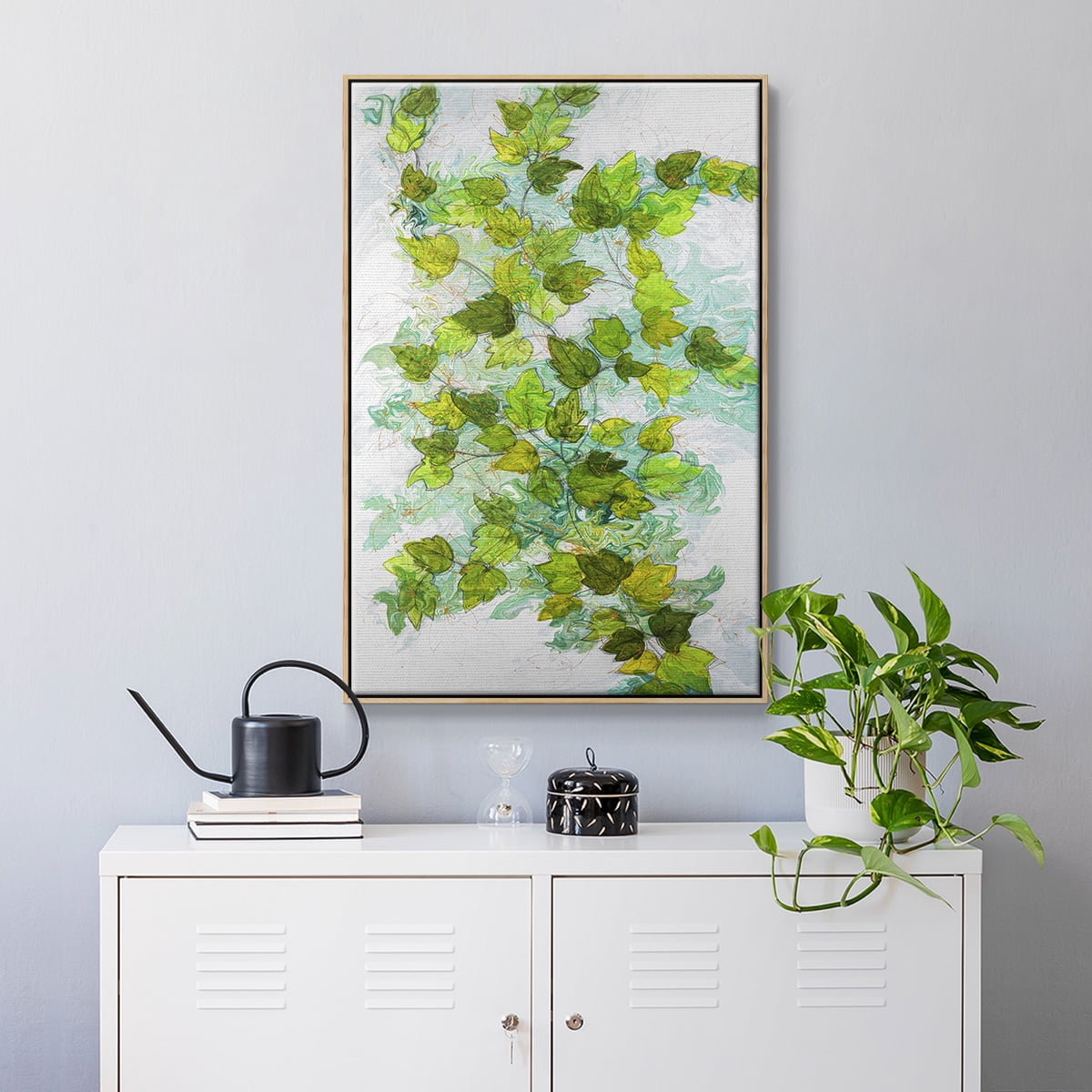 Ivy Framed Premium Gallery Wrapped Canvas - Ready to Hang
