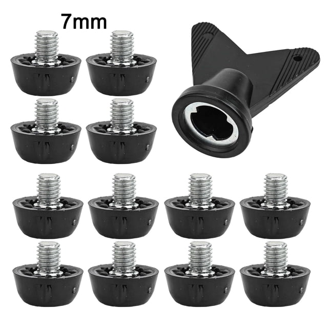 Mosiee For Sports Performance Football Boot Studs Easy Install Football Spikes Non-Slip Footwear Easy Installation Wrench