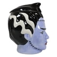 thumbnail image 6 of Ceramic Ghastly Mrs Frankenstein The Bride Zombie Skull Cookie Jar Halloween, 6 of 9