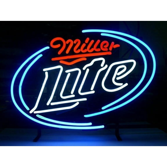 Queen Sense 17"x14" Millers Lite Neon Sign Man Cave Handmade Neon Light 117MLLV2