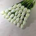 thumbnail image 3 of 10Pcs Tulip Bouquet Silk Artificial Flowers Home Office Wedding Decor, 3 of 4
