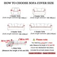 thumbnail image 2 of Housse de Sofa Géométrique 1/2/3/4 Places Extensible en Spandex en Forme de L Housses de Sofa Méridienne Housse de Canapé d'Angle Protège-Meubles, 2 of 6