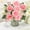 A, variant on Artificial Rose Bouquet | Faux Flower Arrangement for Home Decor, Wedding Centerpiece, Wall Decor, Photography Props | Small Roses & Buds In Oil Painting Colors