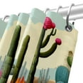 thumbnail image 5 of Cactus Waterproof Shower Curtain Set with Hooks, Printed Bathroom Decoration - Shower Curtain Sets, 5 of 5