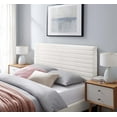 thumbnail image 2 of Tufted Headboard, King and CA King Size, White, Velvet, Mid Century Bedroom, Modern Contemporary Boutique HB35674, 2 of 7