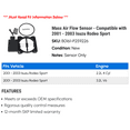 thumbnail image 2 of Mass Air Flow Sensor - Compatible with 2001 - 2003 Isuzu Rodeo Sport 2002, 2 of 2
