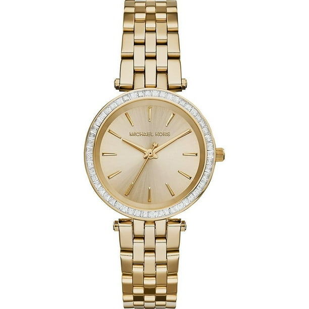 akademisk Hyret privatliv Michael Kors Women's Mini Darci Gold-Tone Stainless Steel Watch MK3365 -  Walmart.com