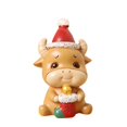 thumbnail image 2 of Christmas Statue Miniature Snowman Santa Claus Resin Craftwork Home Garden Decorations Statue, 2 of 2