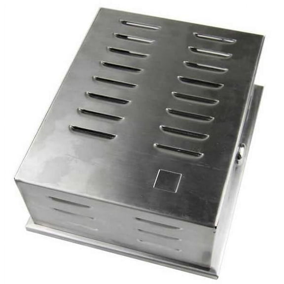 Universal Thermostat Guard, Stainless Steel, Inside Depth: 3 in