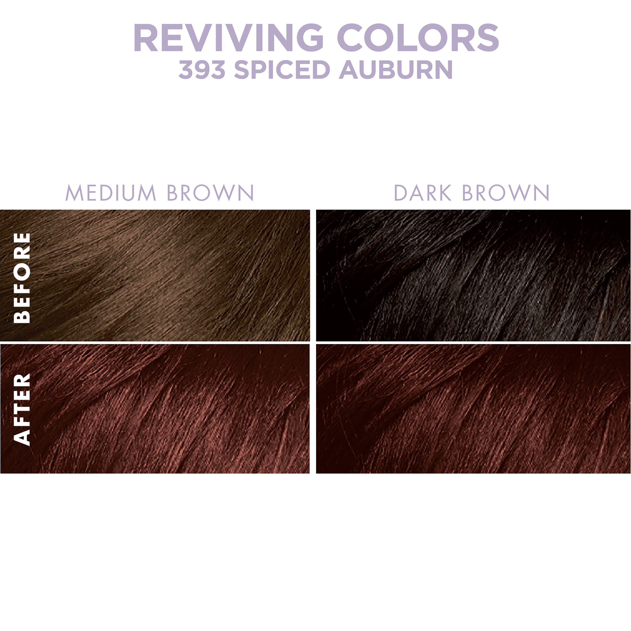 Dark and Lovely Reviving Colors Hair Color, Unisex, 393 Spiced Auburn