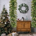 thumbnail image 6 of Door Decoration Party Decoration Red Christmas Decoration Wreath Garland Decorative Christmas Garland Artificial Xmas Tree Rattan Christmas Rattan Q, 6 of 7