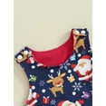 thumbnail image 6 of Wassery Baby Girls Christmas Footies Rompers Newborn Girls Sleeveless Christmas Tree Print Jumpsuit 3 6 12 18 Months Infant Girls Fall Playsuits Clothes, 6 of 9