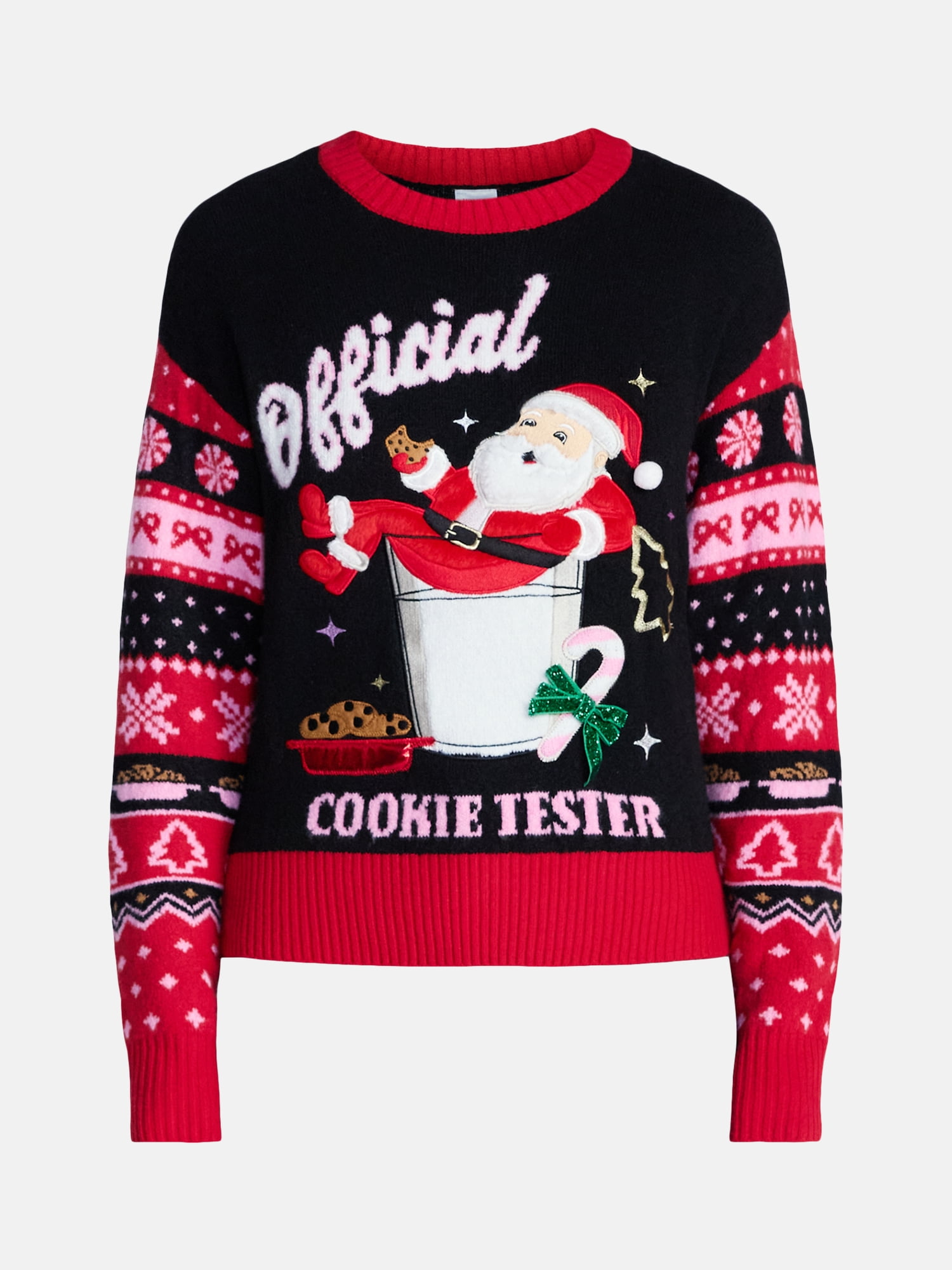 Holiday Time Women's and Women's Plus Christmas Sweater, Midweight, Sizes XXS-4X