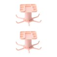 thumbnail image 4 of maskred 1/2/3/5 1111Fourone Rotating Hanging Holder Rotatable Hanger for Spoon Multifunctional Kitchen Hanging Holder Pink 2PCS, 4 of 6