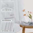 thumbnail image 6 of YEAHOME Silver Gray Sheer Curtains 72 inches Long - Home Decoration Grommet Airy & Lightweight Elegant Window Treatments with Light Filtering for Bedroom/Living Room (2 Panels, W52 x L72), 6 of 8