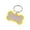 Yellow, variant on Klonfd Stainless Steel Engraved Glitter Bone Shape ID Double Custom Text Lightweight Cat Name