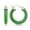 Colorname Misc: Green, variant on Solid 925 Sterling Silver Simulated Onyx, Lavender or Green Dyed Jade Hoop Earrings 26x4mm Hoop Earring for Women