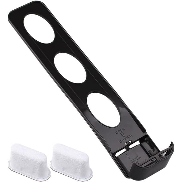 Replacement Parts Water Filter Holder with 2-pack Charcoal Water Filters,Compatible with Cuisinart coffee Maker (black)