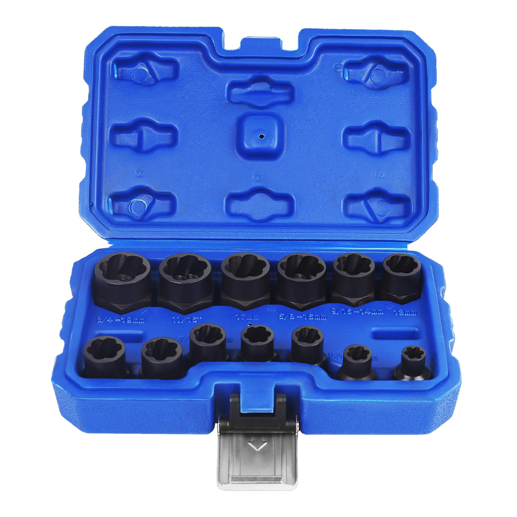 13 Impactdamaged Bolts Nuts and Screws Extractor Socket Tool Kit