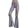 thumbnail image 3 of Daisy Del Sol High Waist Gypsy Comfy Yoga Ethnic Tribal Stretch Palazzo 70s Bell Bottom Fit to Flare Pants, 3 of 7
