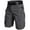 Dark Gray, variant on WTOBBY Men's Summer Solid Color Casual Multi-Pocket Sports Shorts, Quick-Drying Breathable Tactical Design for Outdoor Use,Black L