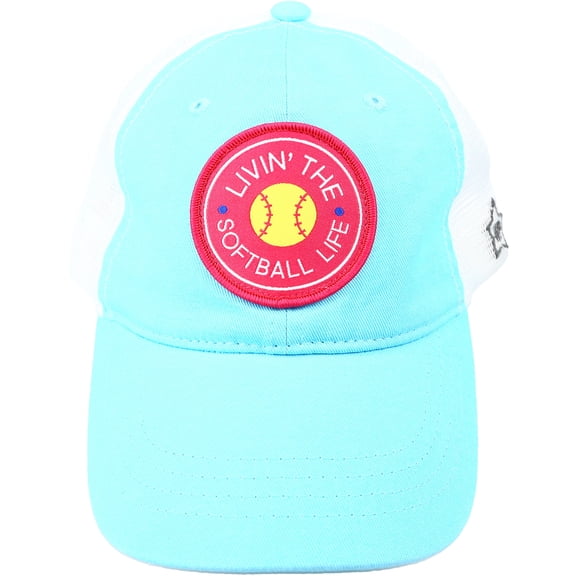 Softball Life - Light Blue Adjustable Mesh Hat