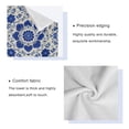 thumbnail image 4 of 3 Piece Bath Towels Set Bath Towel, Hand Towel and Face Towel for Bathroom, Gym, Hotel Blue and White Batik Pattern, 4 of 8